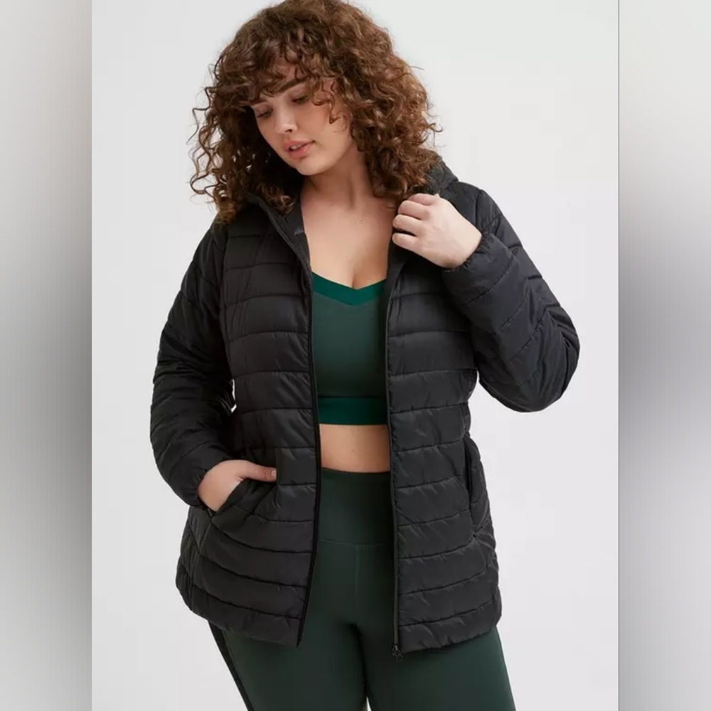 Black Torrid Packable Puffer Coat - image 1